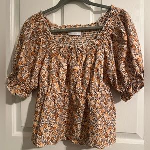 Old Navy Floral Peplum Blouse